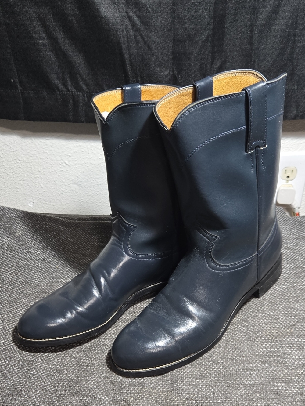 Mens Blue Diamond J justin Ropers - Picture 3 of 7